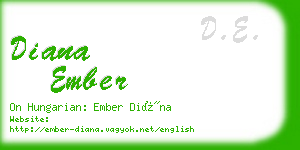 diana ember business card